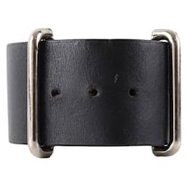 Hermès-Leather bracelet-Black