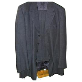 Christian Dior-men's wool suit Christian Dior in excellent condition, T52-Dark grey