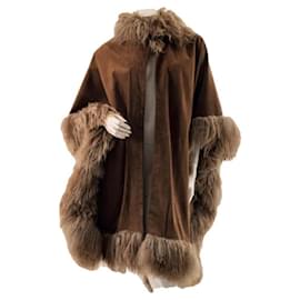 Fendi-Coats, Outerwear-Brown