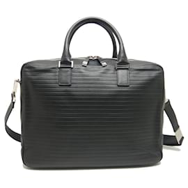 Christian Dior-Dior Homme Black Leather Handbag-Black
