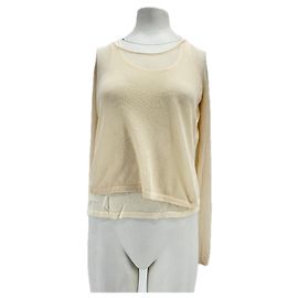 MANGO Tops T.International S Viscose Écru