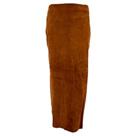 Gonne MANGO T.International S Suede Cammello