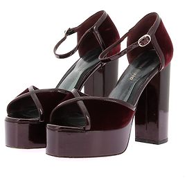 VANESSA SEWARD Sandals T.EU 37 Velvet Dark red