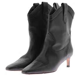 BA&SH Ankle boots T.EU 38 Leather Black