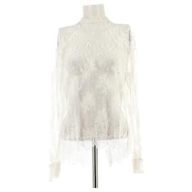 Dior-DIOR Tops T.FR 36 Lace-White