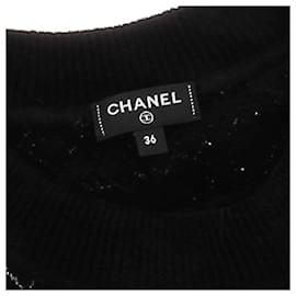 Chanel-CHANEL Knitwear T.FR 36 Viscose-Black