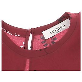 VALENTINO GARAVANI Tops T.Internacional M Seda Burdeos