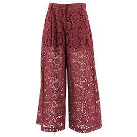Pantalones VALENTINO GARAVANI T.IT 42 Algodón Burdeos
