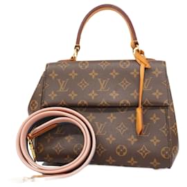 Louis Vuitton-Louis Vuitton Monogram Cluny BB Handbag-Brown,Blue