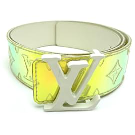 Louis Vuitton-Louis Vuitton Santur LV Shape Women's Belt-Silvery,Green,Yellow