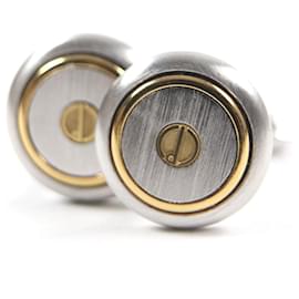 Alfred Dunhill Dunhill Silver Gold D Logo Manschettenknöpfe Silber