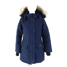 Canada Goose Trillium Parka Down Coat Navy S Navy blue