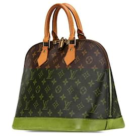 Louis Vuitton-Louis Vuitton Monogram Alma Handbag Brown-Brown