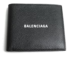 Balenciaga-Balenciaga Everyday Bifold Wallet Black-Black