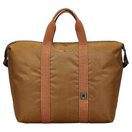Alfred Dunhill Bolsa Boston de lona de nylon com logo Dunhill Marrom