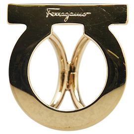 Anello per sciarpa Gancini Salvatore Ferragamo D'oro