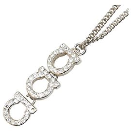 Collana Gancini Salvatore Ferragamo Argento