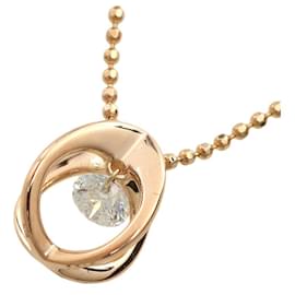 Autre Marque-K18PG Diamond Dancing Necklace-Golden
