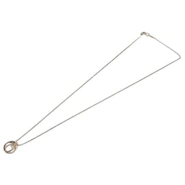 Autre Marque-K18PG Diamond Dancing Necklace-Golden