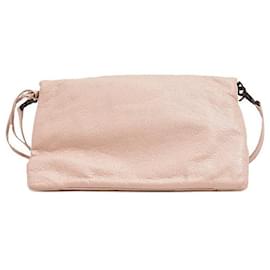 Balenciaga-Balenciaga Lambskin Envelope Shoulder Bag-Pink