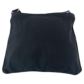 Prada-Prada Nylon Tessuto Triangle Logo Crossbody-Black