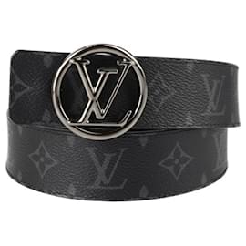 Louis Vuitton-Cinto LV Circle Santur da Louis Vuitton-Marrom,Preto