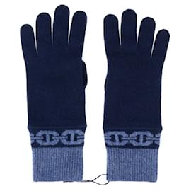 Hermès-Hermes Heaven Gloves-Blue