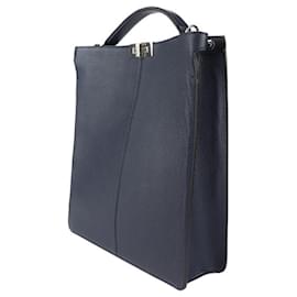 Fendi-Fendi Peekaboo I See You Tote Bag-Navy blue