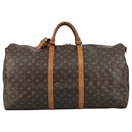 Louis Vuitton-LOUIS VUITTON Monogram Keepall Bandouliere 60 Boston Bag M41412 LV Auth 105405-Monogram