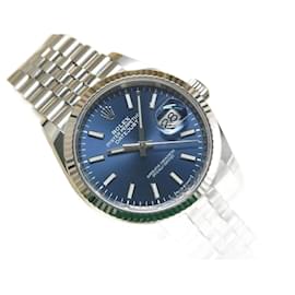 Rolex-ROLEX Datejust 36 blue 126234 Jubilee Bracelet Mens-Silvery