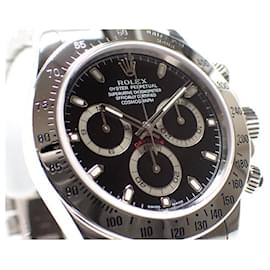 Rolex-ROLEX Daytona black Dial 116520 '06 D series Mens-Silvery