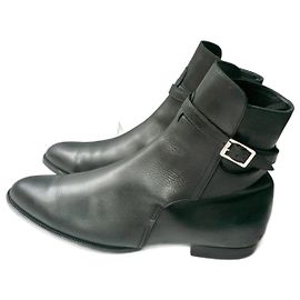 Céline CELINE Boots Homme cuir noir TBE 41 IT Noir