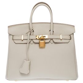 Hermès Borsa HERMES Birkin 25 in Pelle Grigia - 102381 Grigio