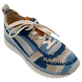 Chloé Chloe Azul / Beige Myha Zapatilla de Croché Azul