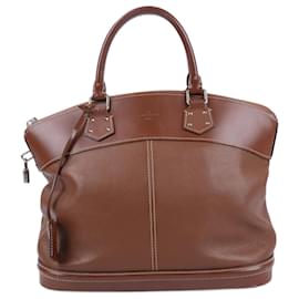Louis Vuitton-Louis Vuitton Suhali Lockit PM Handbag in Brown M91889-Brown