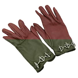 Hermès-Hermès Horsebit-Dark red