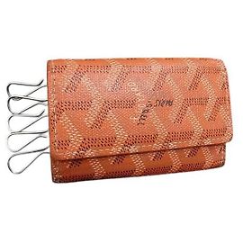 Goyard Orange Monogram Saint Pierre Key Holder Pouch Orange
