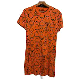 Vestido Hermès de algodón naranja Naranja
