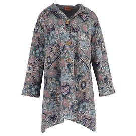 Missoni Printed Single-Breasted Hooded Coat in Multicolor Wool Multiple colors