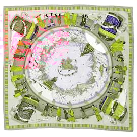 Hermès-Multicoloured Prieres Du Vent silk scarf-Multiple colors