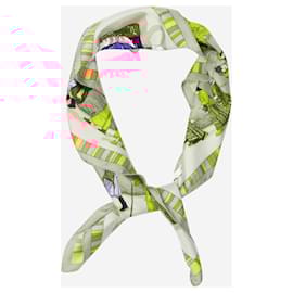 Hermès-Multicoloured Prieres Du Vent silk scarf-Multiple colors