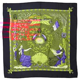 Hermès-Multicoloured Liberte Egalite silk scarf-Multiple colors