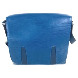 Borsa a Spalla Epi Harrington di Louis Vuitton Blu