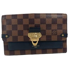 Bolso de cadena Vavin Damier de Louis Vuitton Castaño Negro