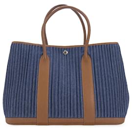 Hermès-Sac Tote Hermes Jardin PM-Marron,Autre