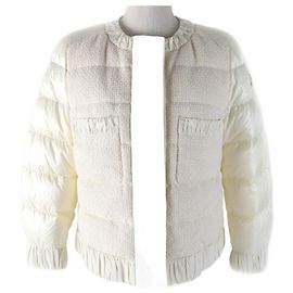 Moncler VEULES Down Jacket Ivory Women Cream