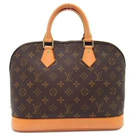 Louis Vuitton-Louis Vuitton Alma Handbag Monogram Brown M51130-Brown