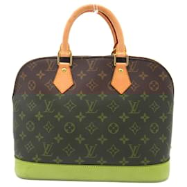 Louis Vuitton-Louis Vuitton Alma Handbag Monogram Brown M51130-Brown