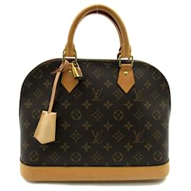 Louis Vuitton-Louis Vuitton Alma PM Handbag Monogram Brown-Brown