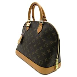 Louis Vuitton-Louis Vuitton Alma PM Handbag Monogram Brown-Brown